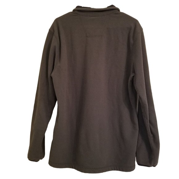 Timberland M Forest Green Mock Turtleneck Quarter Zip Sweat Shirt Sweater Layeri - Picture 2 of 7